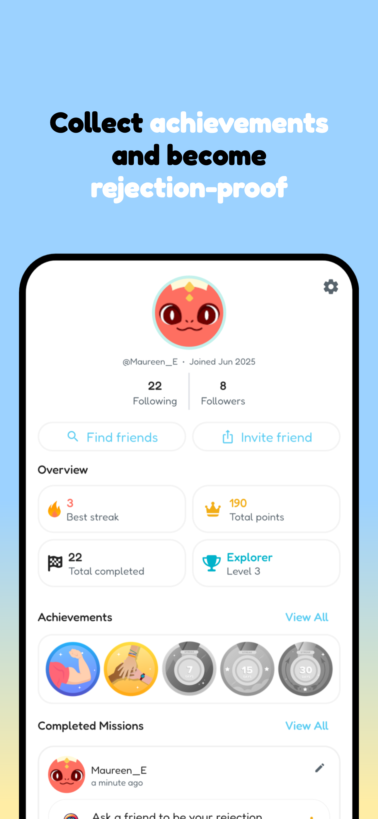 Worden afgewezen - App om je angst voor afwijzing op een gamified manier te verpletteren media 7