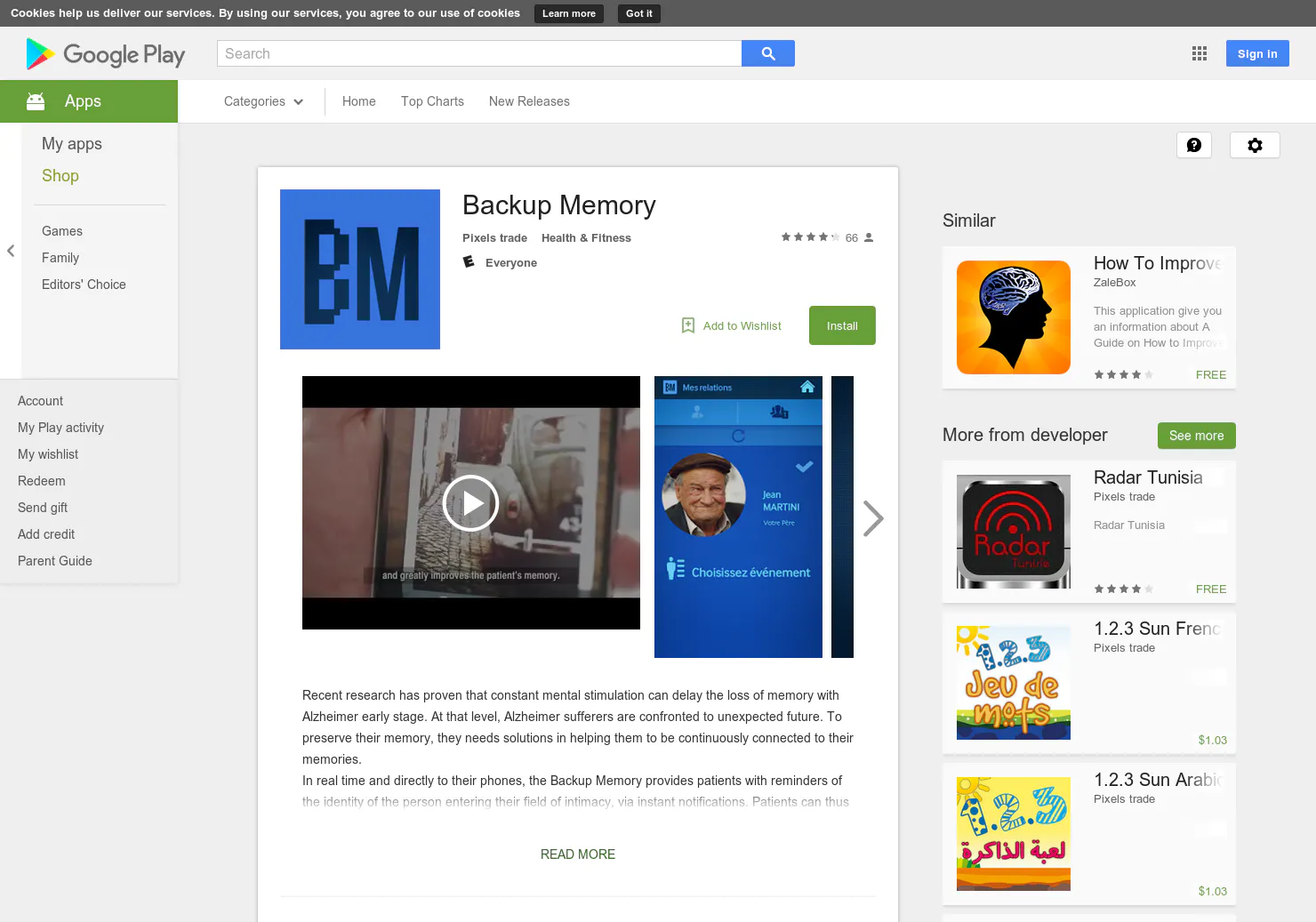 Backup Memory