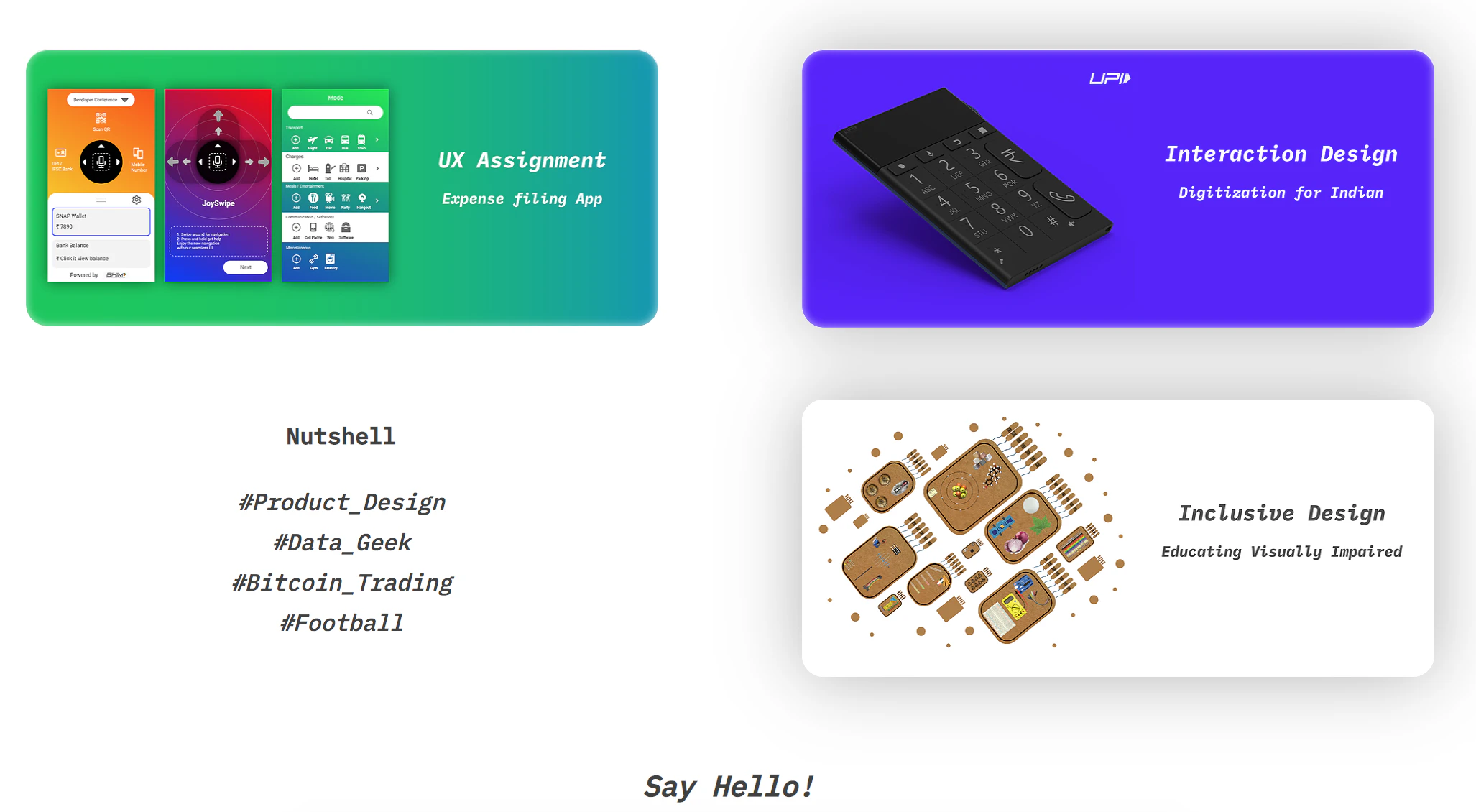 My Product Design Portfolio