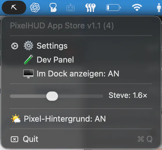 PixelHUD - Gamify your Mac gallery image