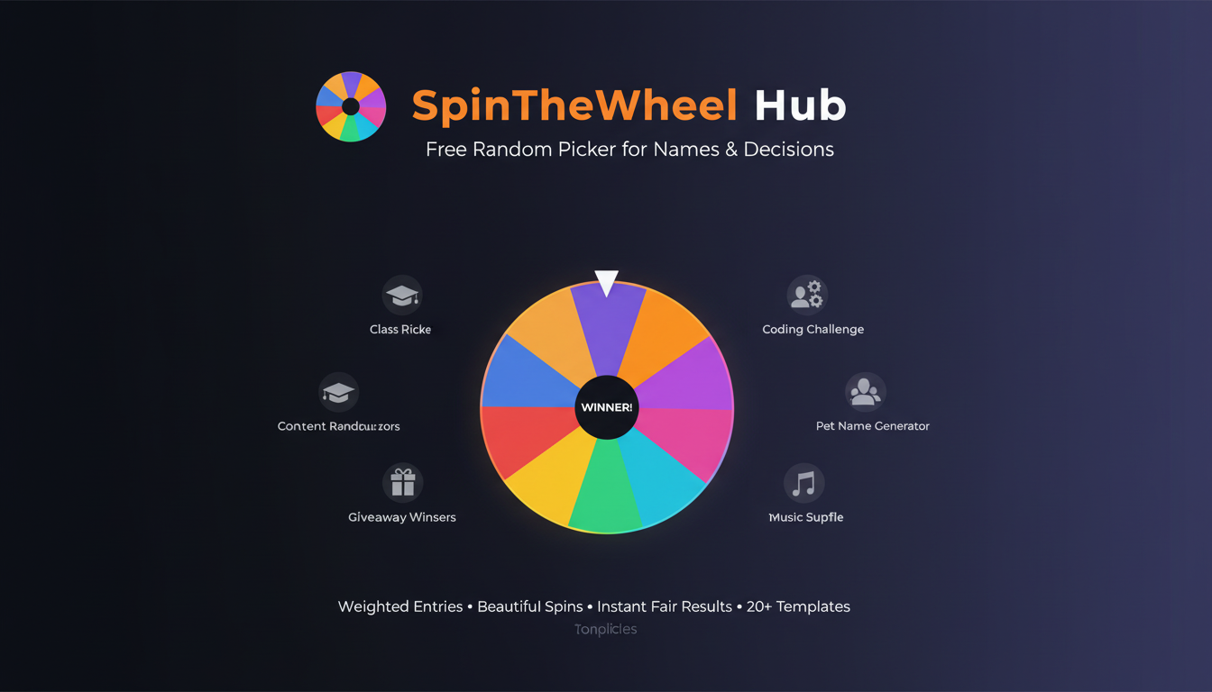 SpinTheWheel Hub - Wheel for Decisions gallery image