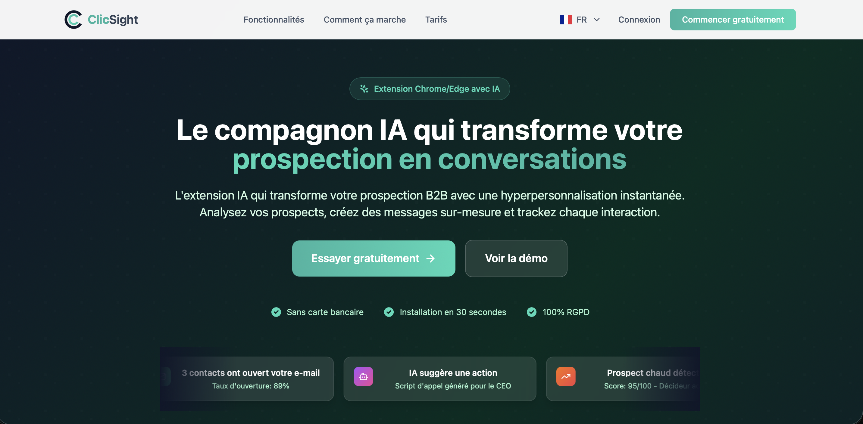 ClicSight - Screenshot 2 showing product features and functionality