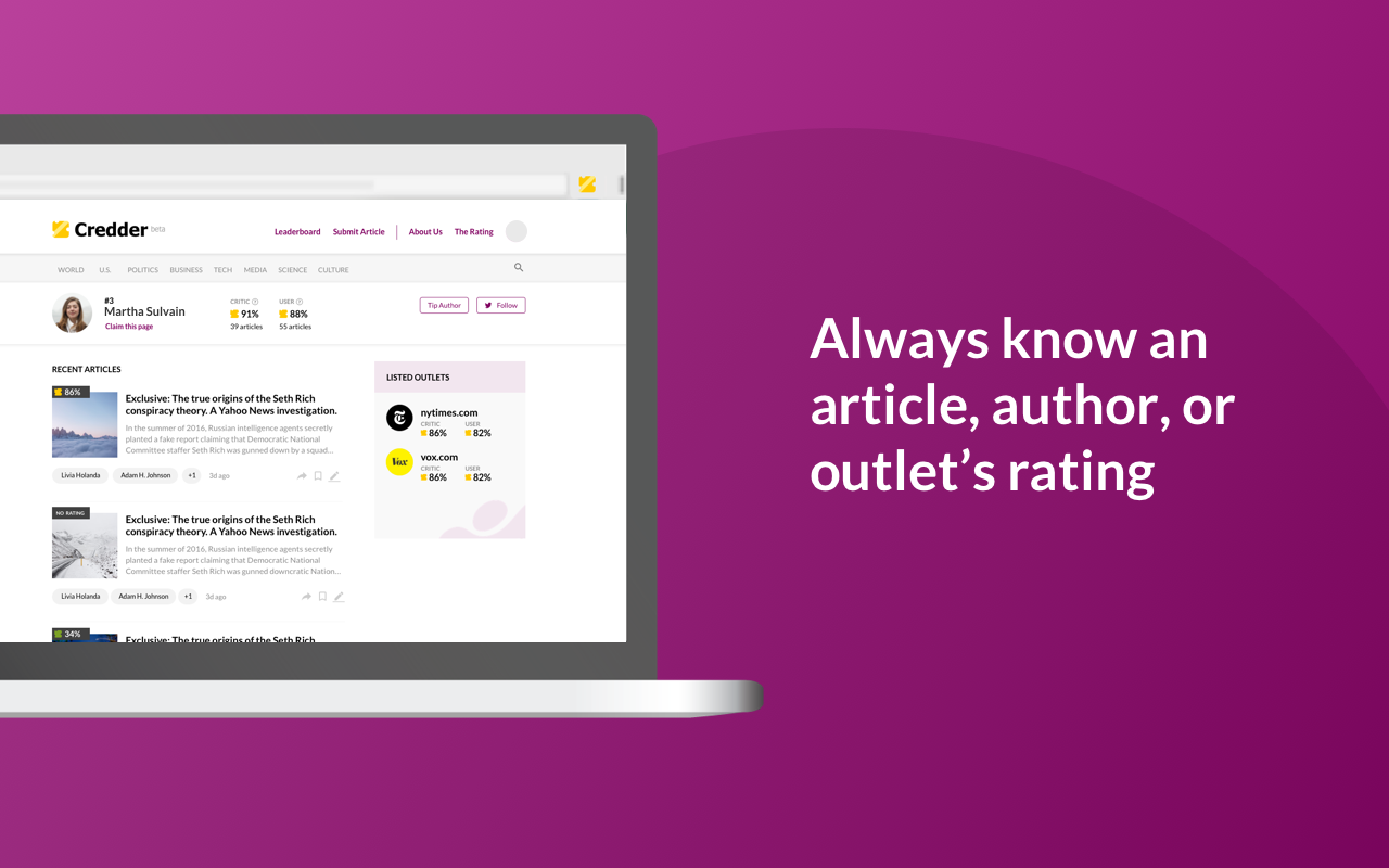 Credder's Chrome Extension gallery image