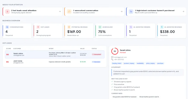 AutonifyAI - Ecommerce AI Agents screenshot 1