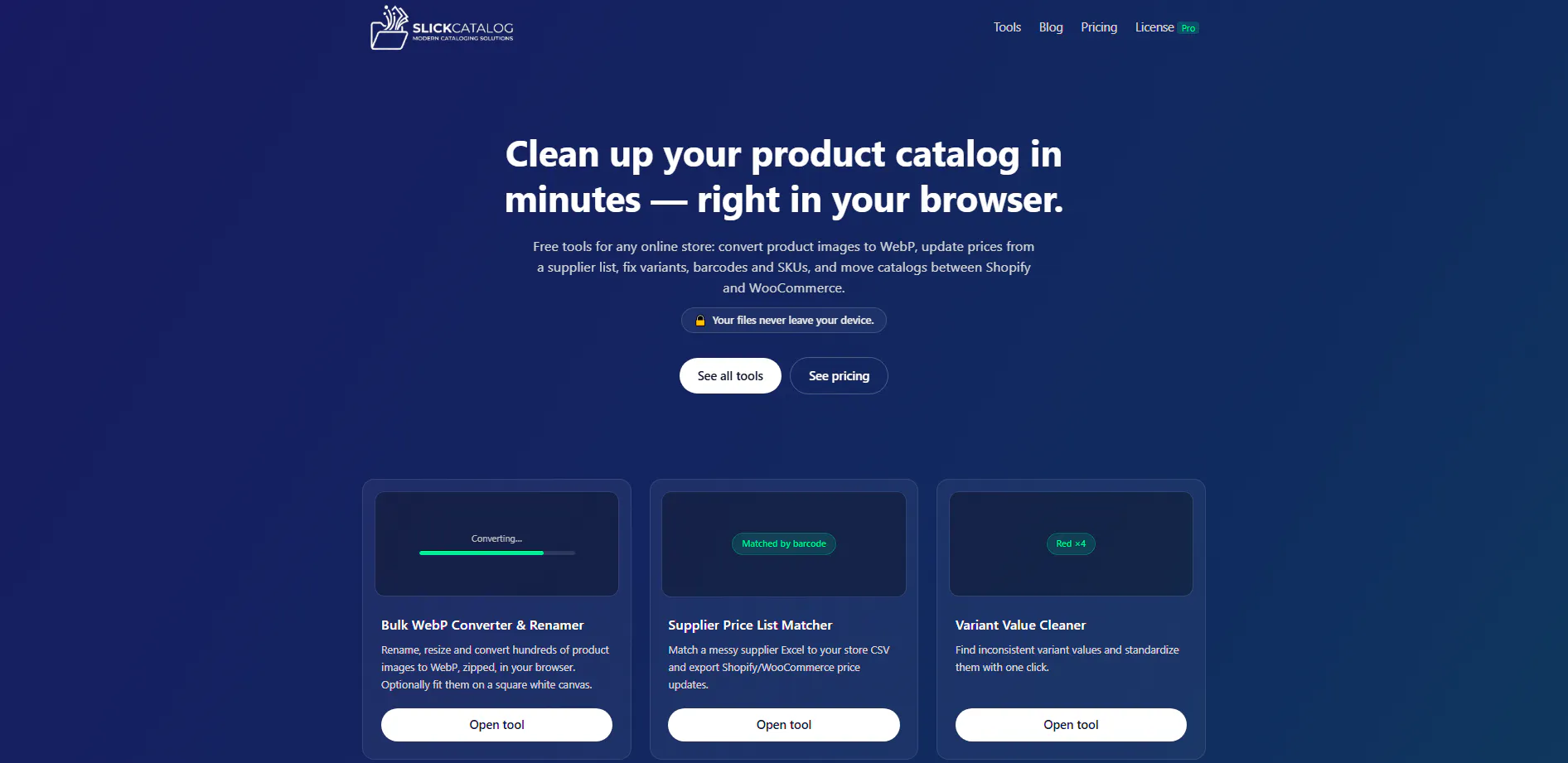 SlickCatalog — Free browser gallery image