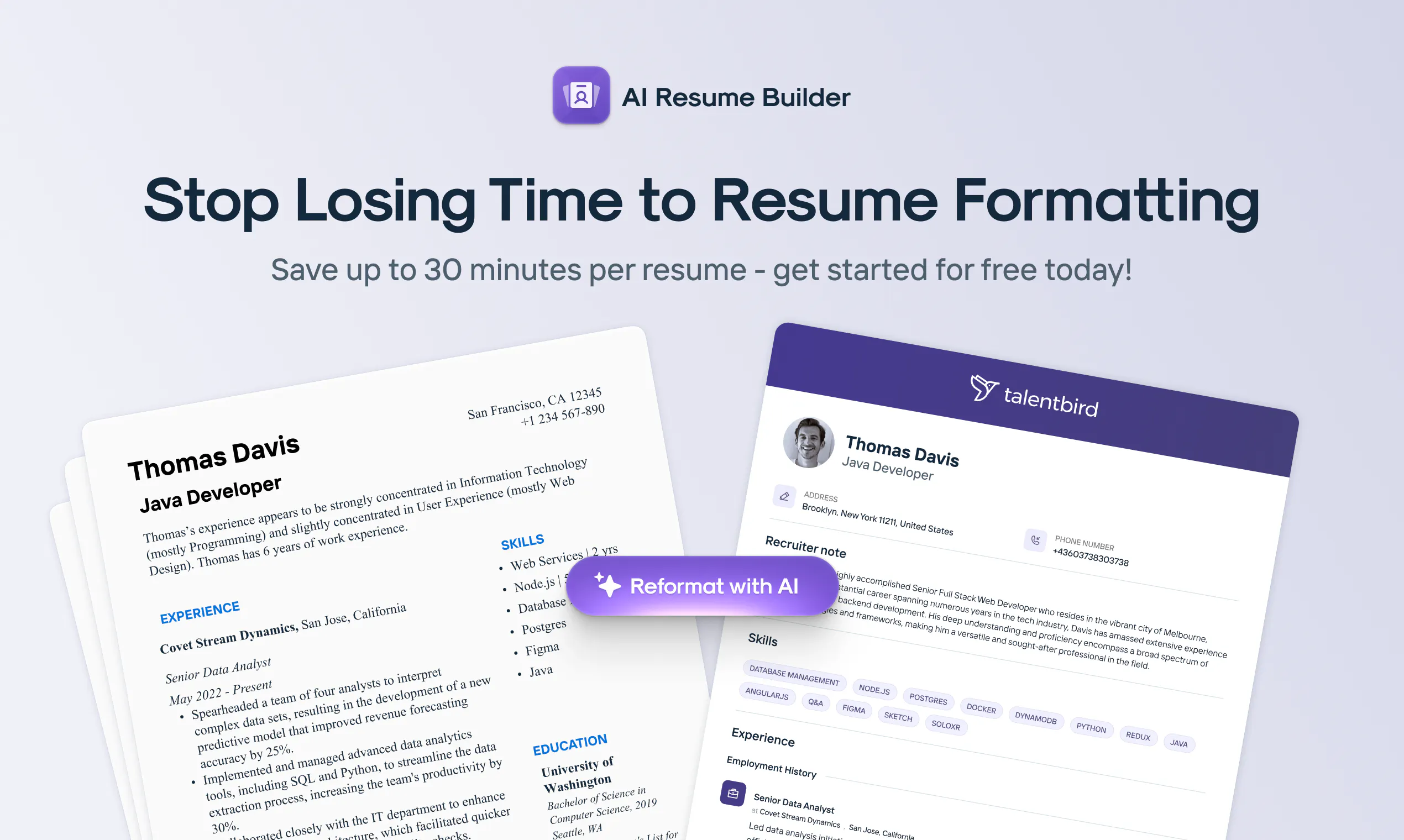 AI Resume Builder for Recruiters  gallery image