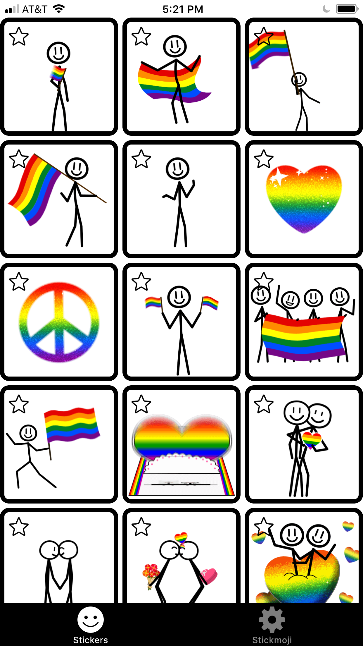 Stickmoji Gay LGBT Stickers gallery image