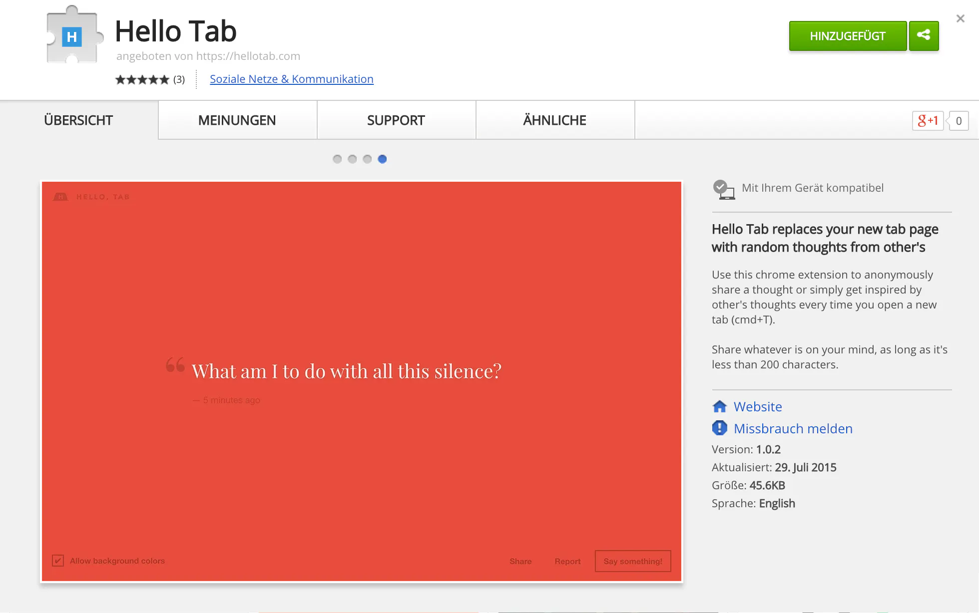 Hello Tab Image