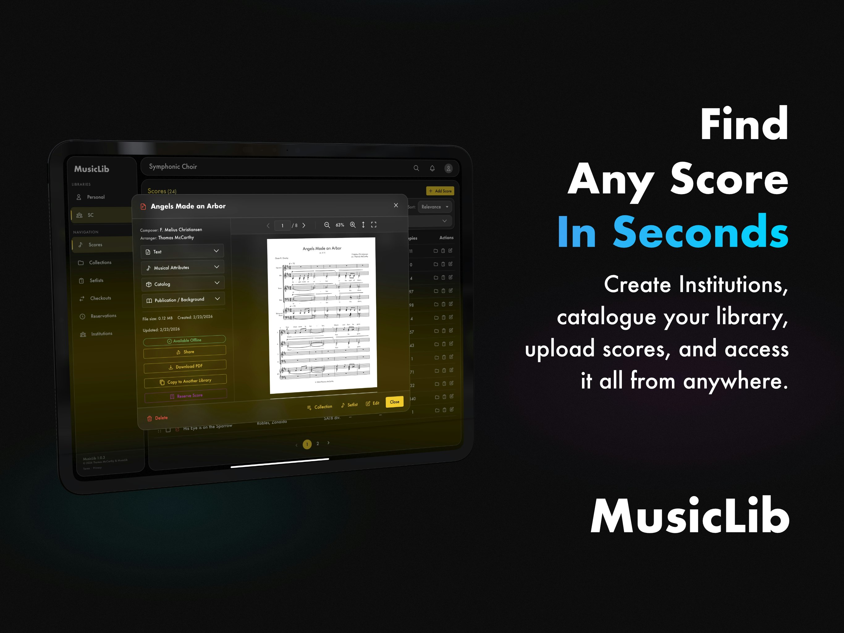 MusicLib gallery image