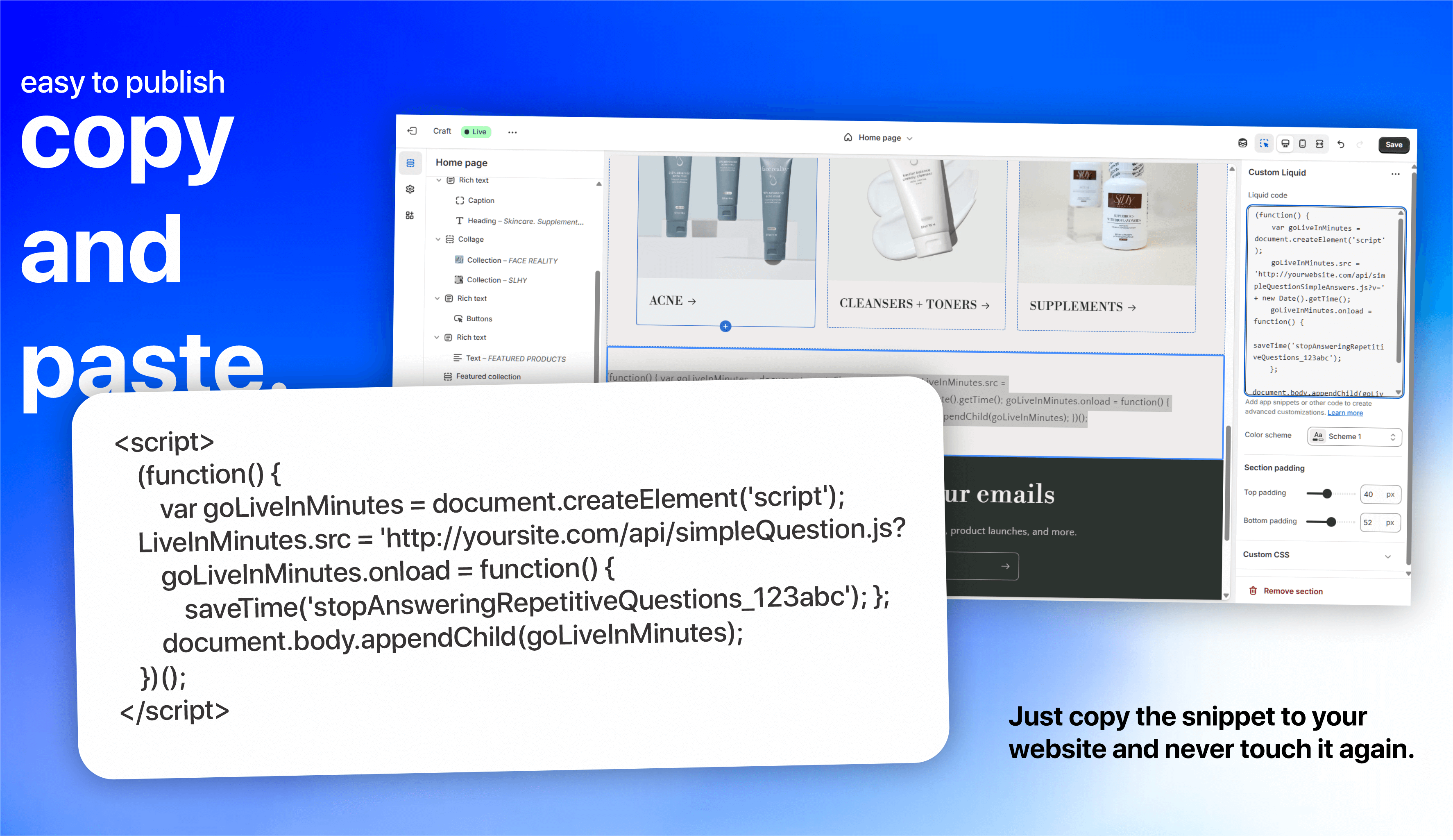 Media Ansley Quick FAQ - Tetingkap Sembang Soalan Lazim Interaktif untuk Laman Web Anda 4