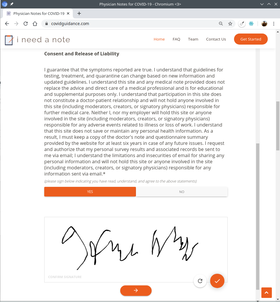 Covid Guidance - Physician Notes gallery image