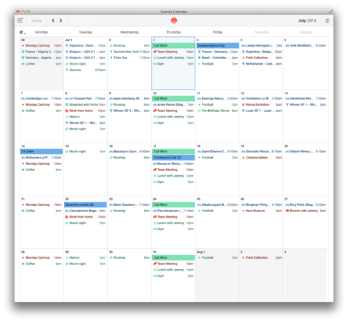 Sunrise for Mac gallery image