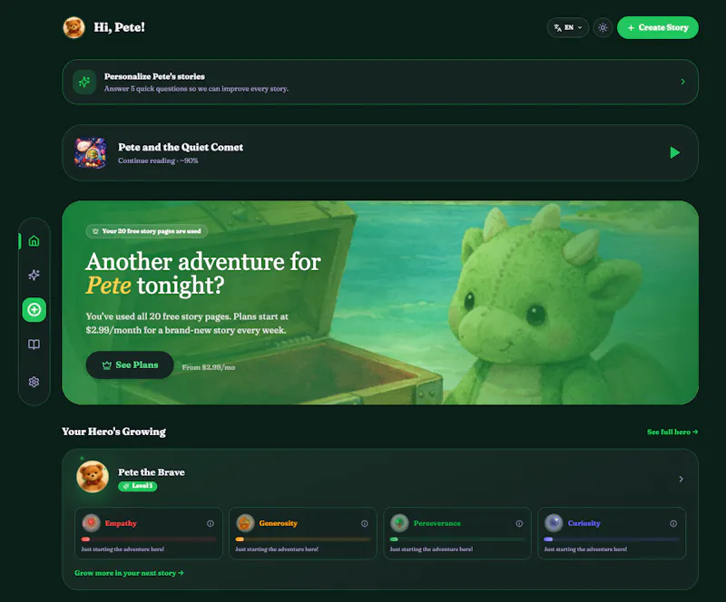 Storysimo screenshot 2