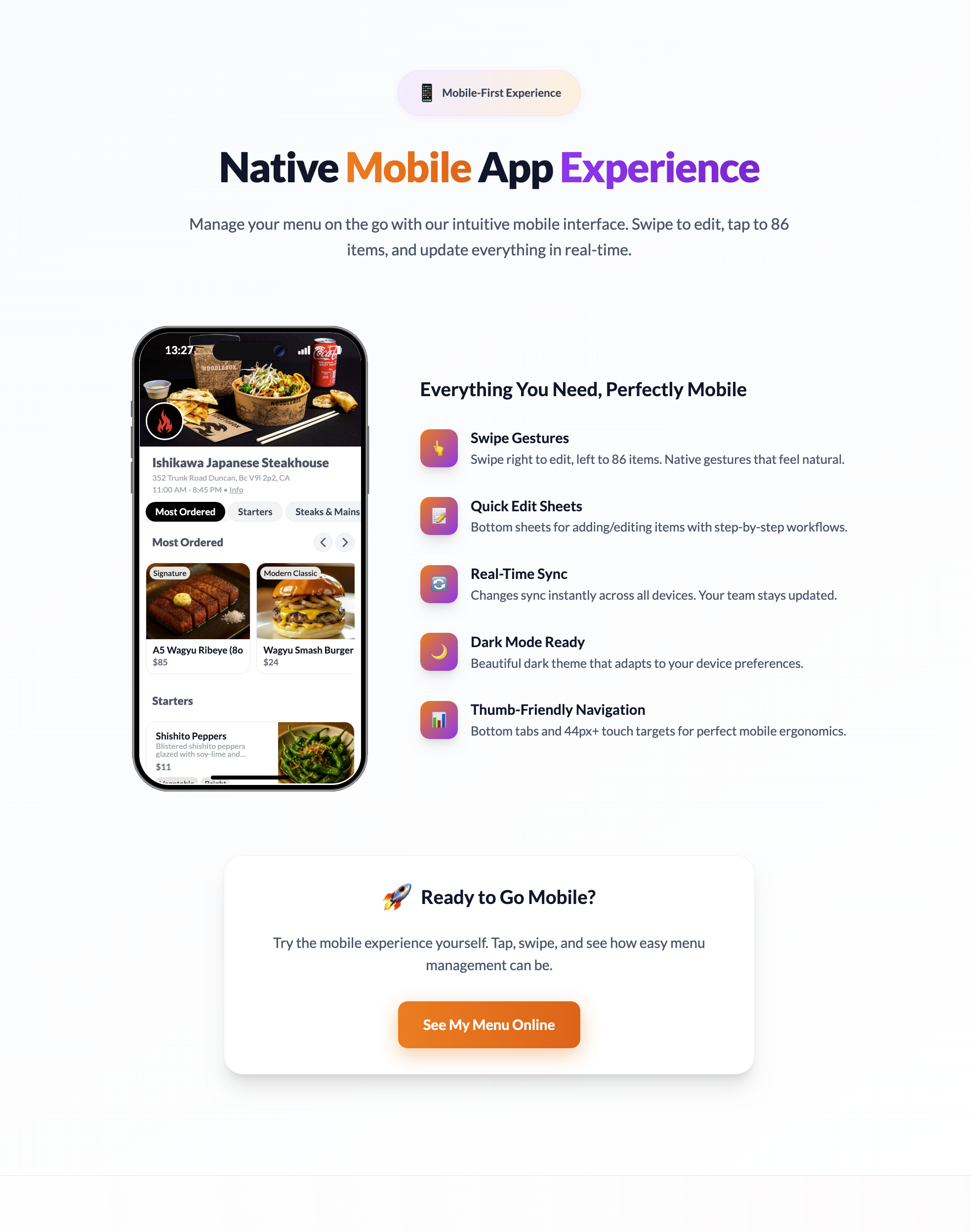 EasyMenus - Digital Menus in 3 Minutes - Screenshot 4 preview