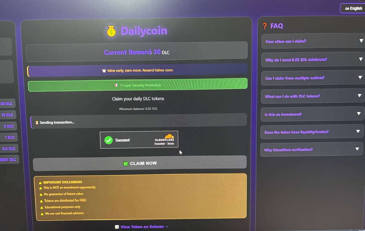 DailyCoin - Mine Daily on Solana gallery image