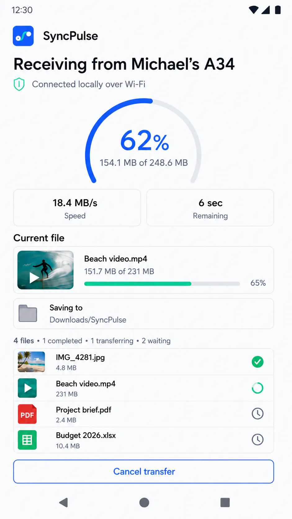 SyncPulse – File Transfer gallery image