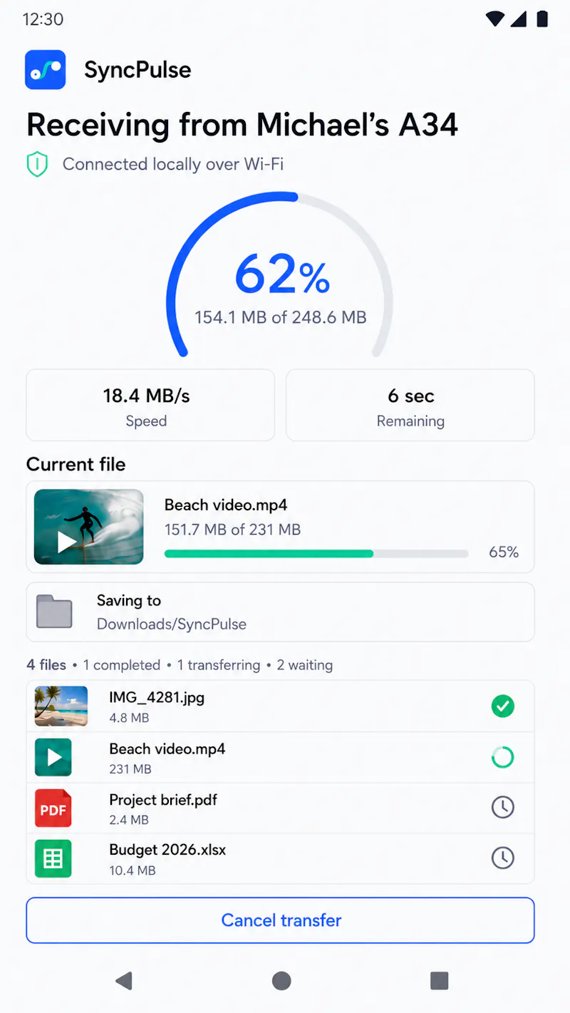 SyncPulse – File Transfer screenshot 16