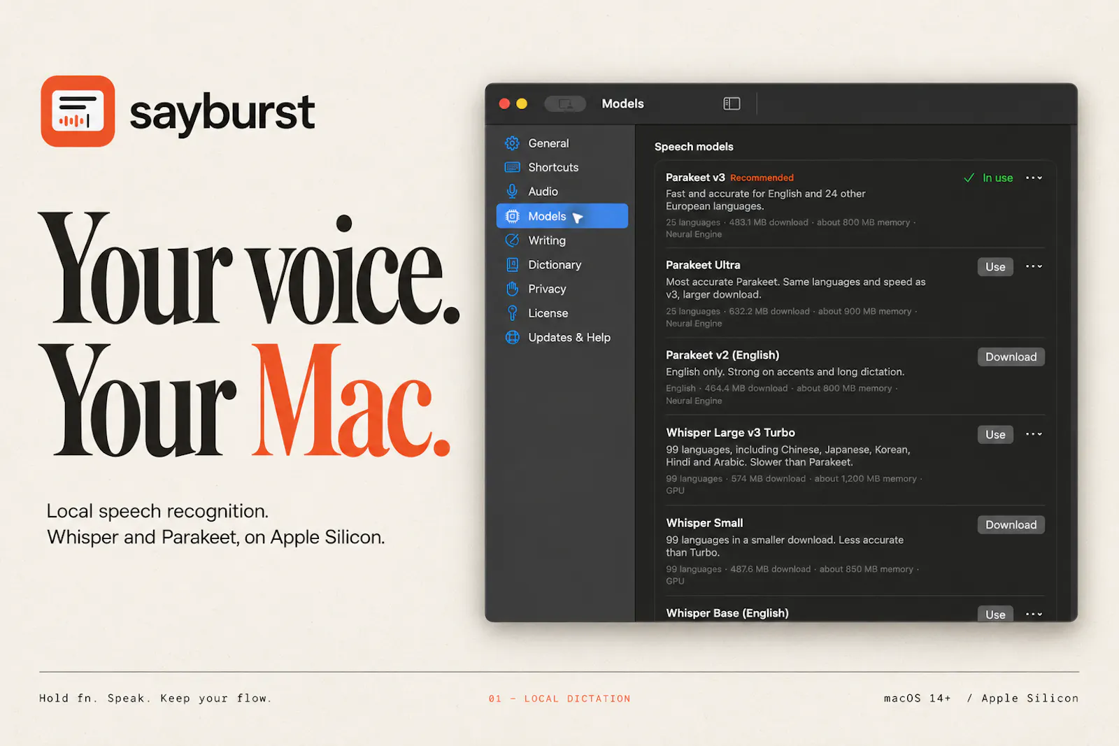 Sayburst screenshot 1
