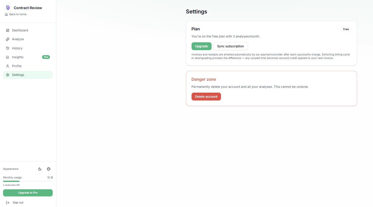 Contract Review 截图 3