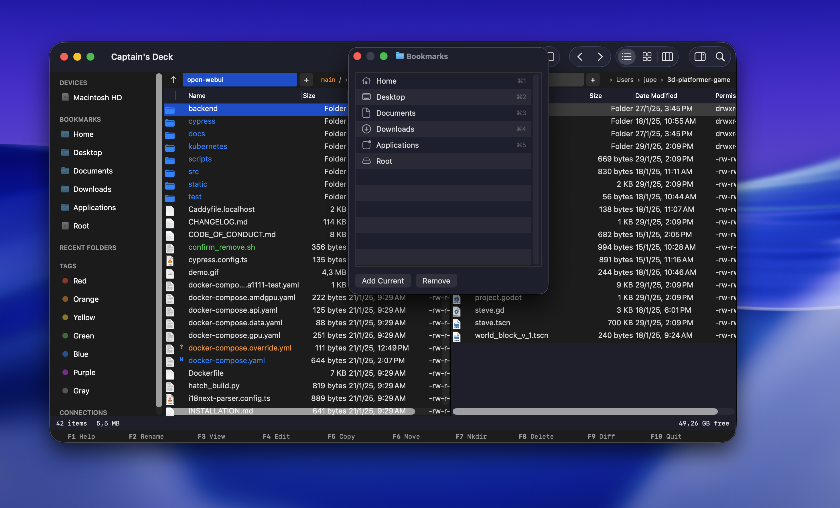 Captain's Deck - Screenshot 2 showing product features and functionality