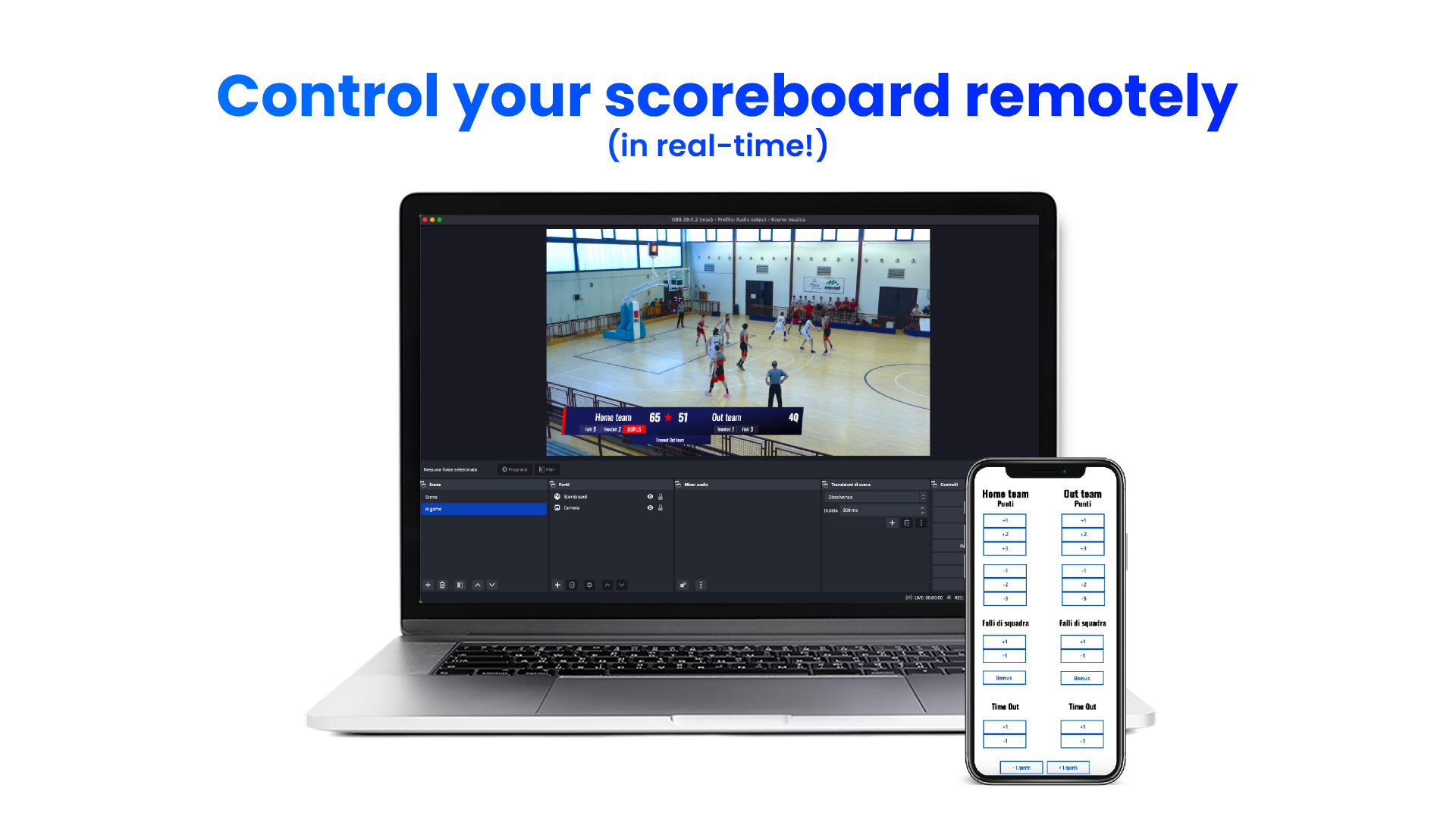 Media Skor bakul - Papan skor masa nyata untuk streamings langsung 2