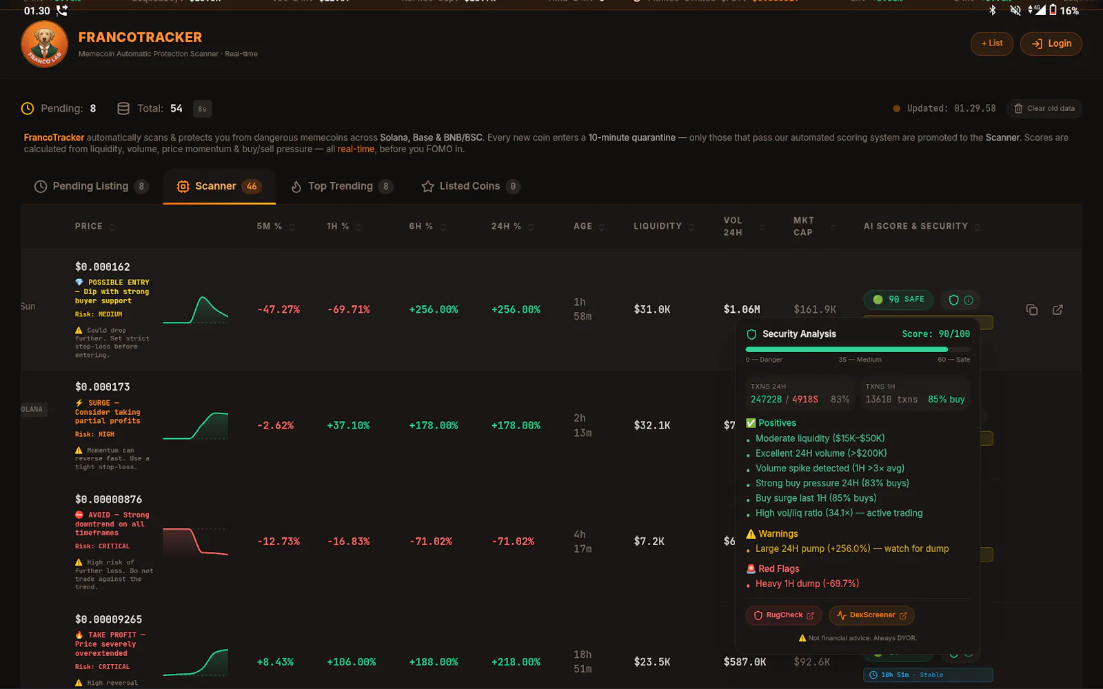 FRANCOTRACKER screenshot 2