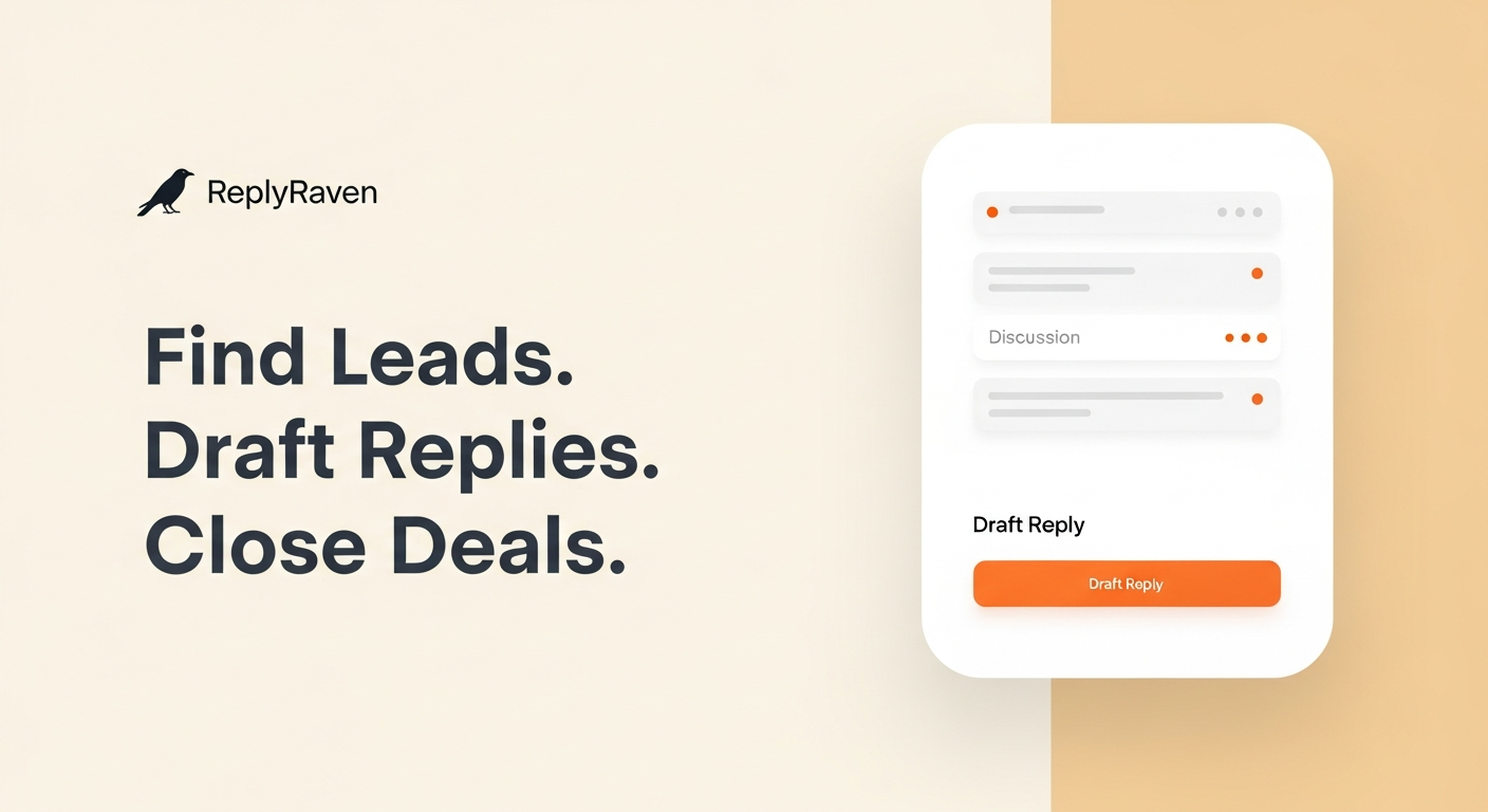 ReplyRaven - Main product screenshot demonstrating key features and user interface