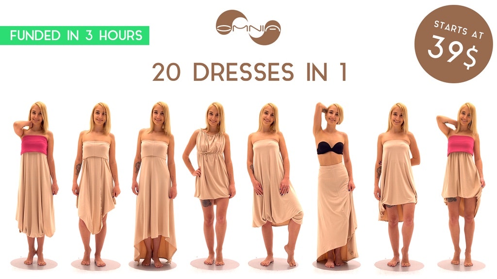 "OmniaDress 2Go" - ultimate convertible dress is back on KS!