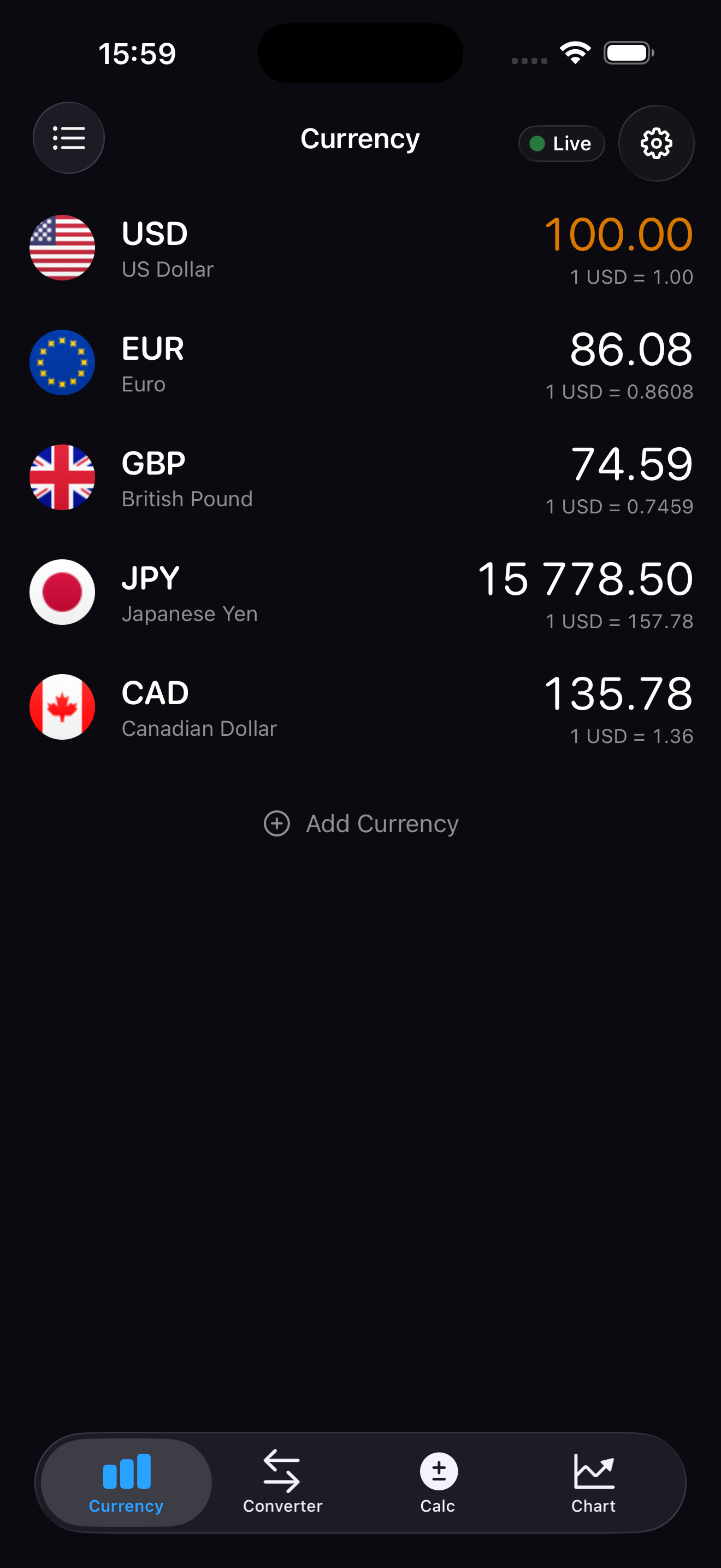 Currency Converter app gallery image