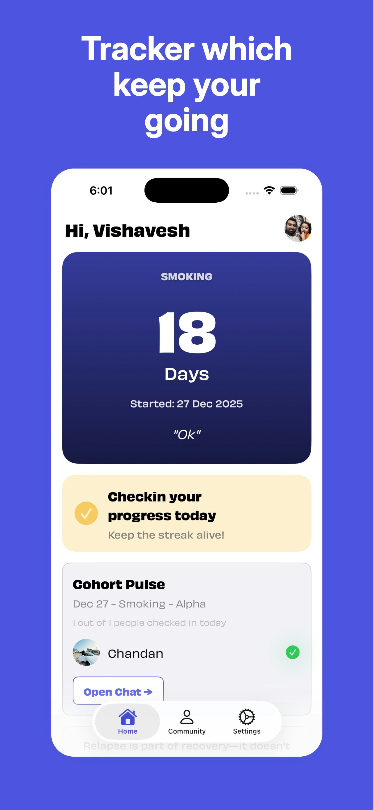 Quit With Us — Don’t quit alone - Screenshot 4 showing product features and functionality