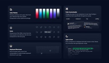 Полностью оформленный компонент пользовательского интерфейса: пример полностью оформленного компонента пользовательского интерфейса, предоставленногo Nuxt UI, иллюстрирующий его внимание к деталям и эстетике.