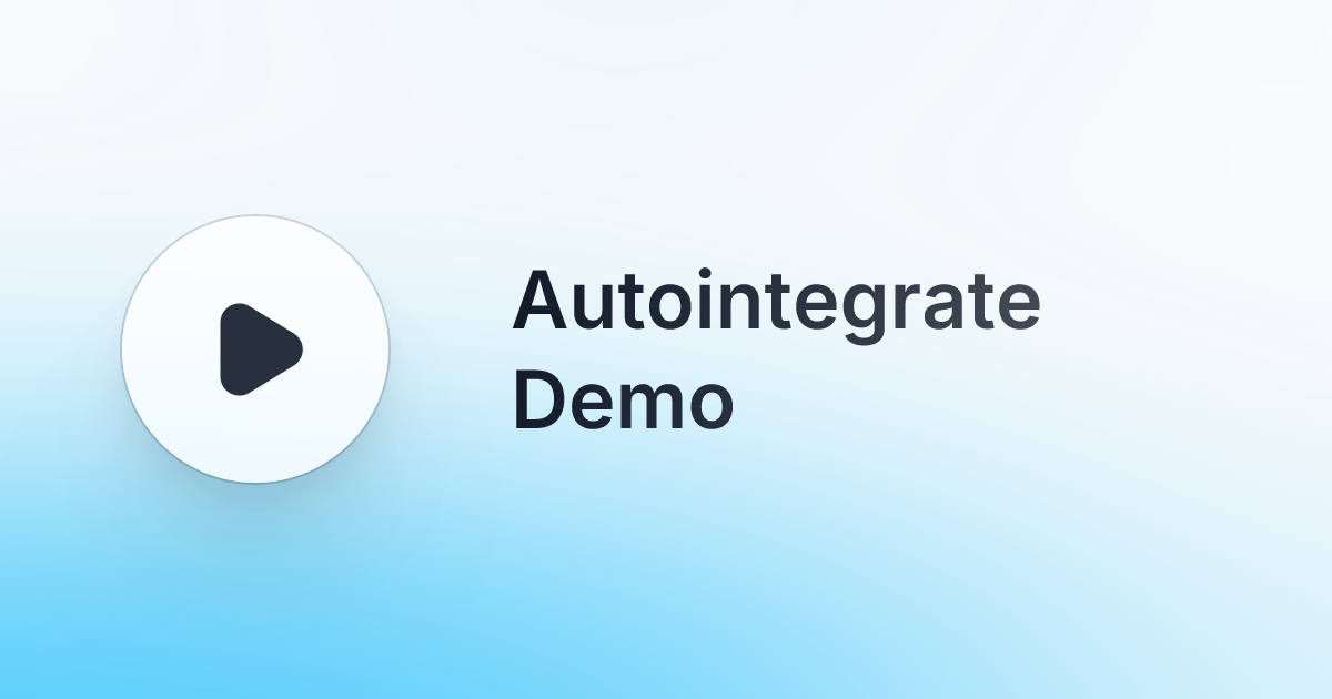 AutoIntegrate gallery image