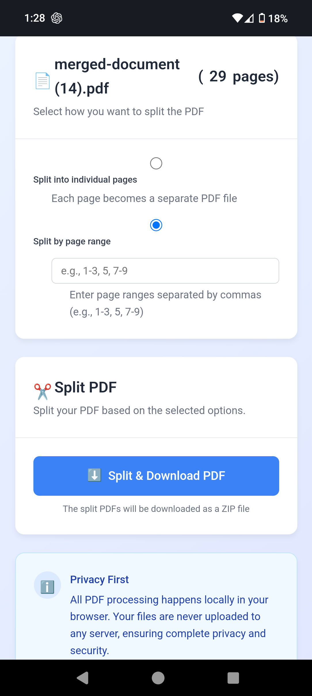 Média Lancement de la boutique en ligne chromée - Confidentialité First - Merge PDF gratuit et outil Split 5