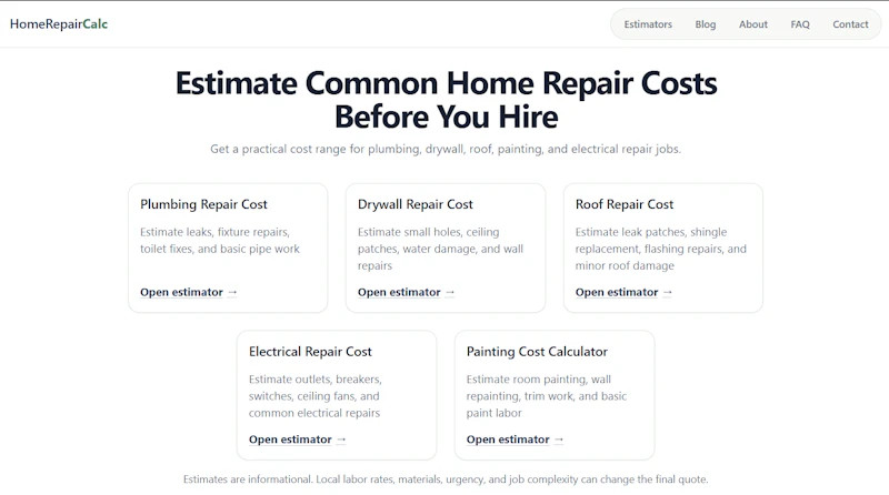 HomeRepairCalc screenshot 4