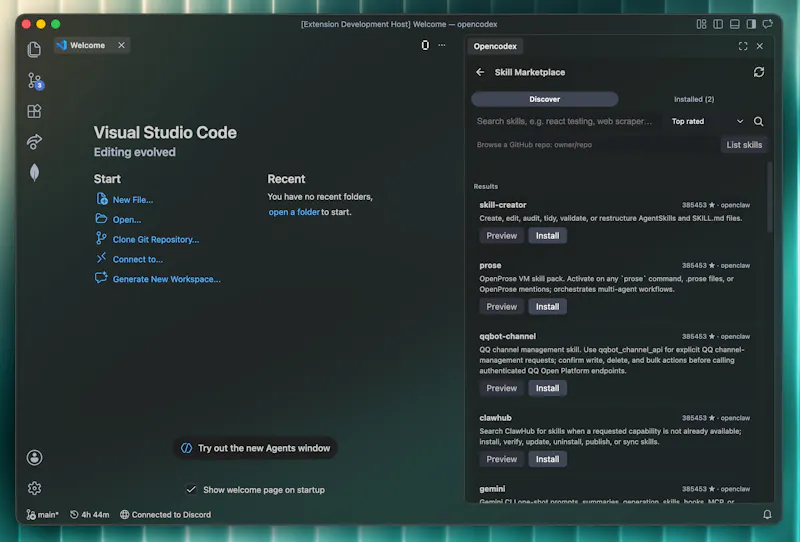 Opencodex screenshot 4