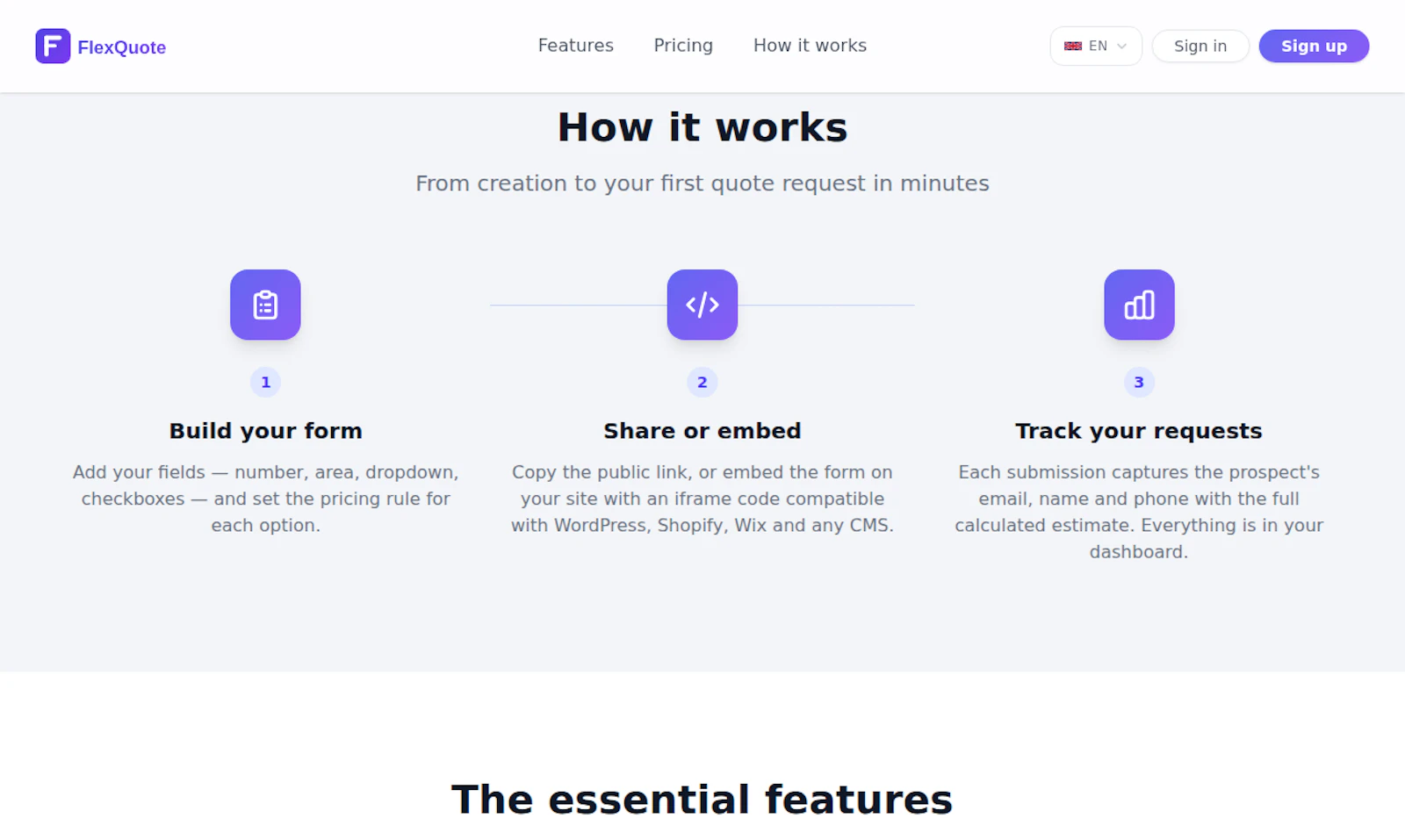FlexQuote screenshot 2