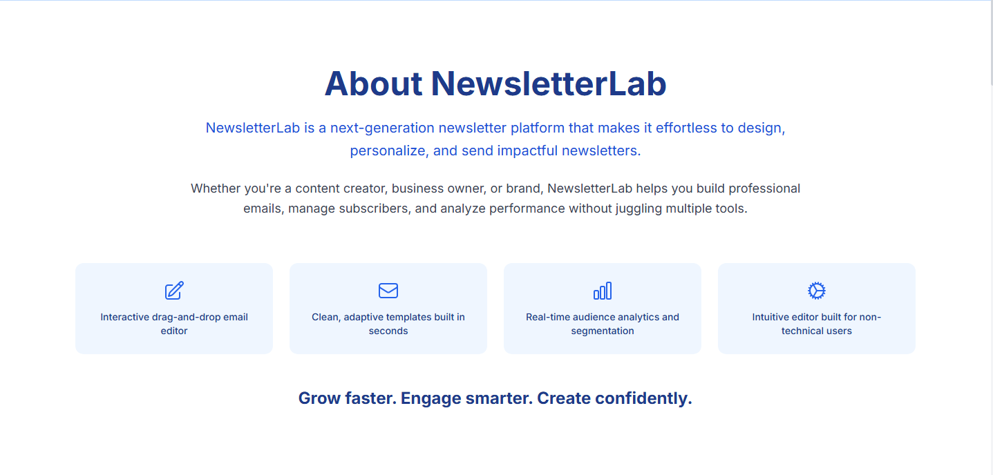 The Newsletter Lab - all-in-one platform gallery image