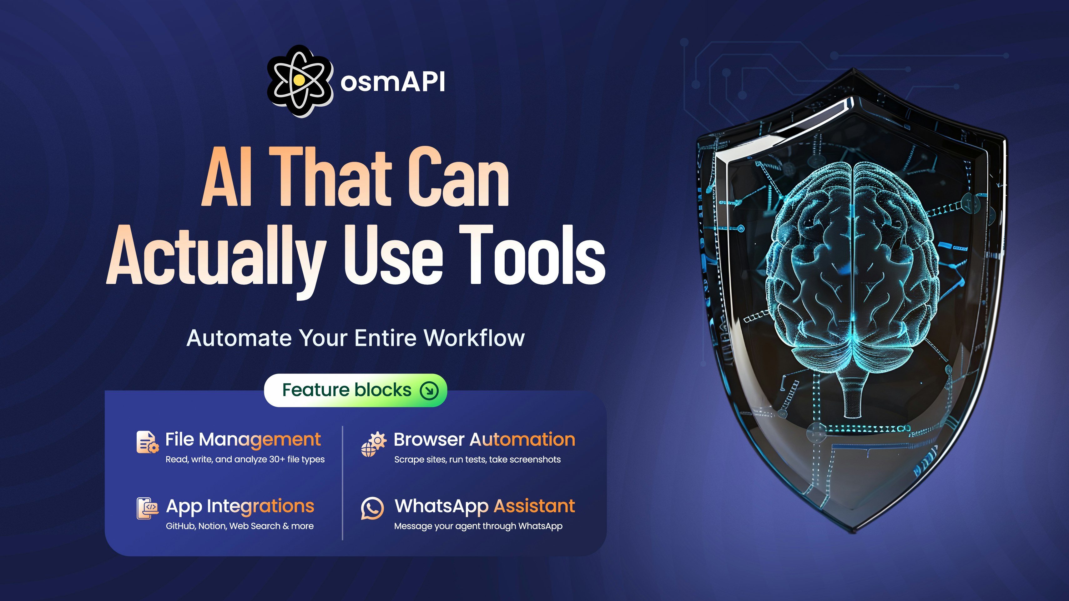 osmAgent - Main product screenshot demonstrating key features and user interface