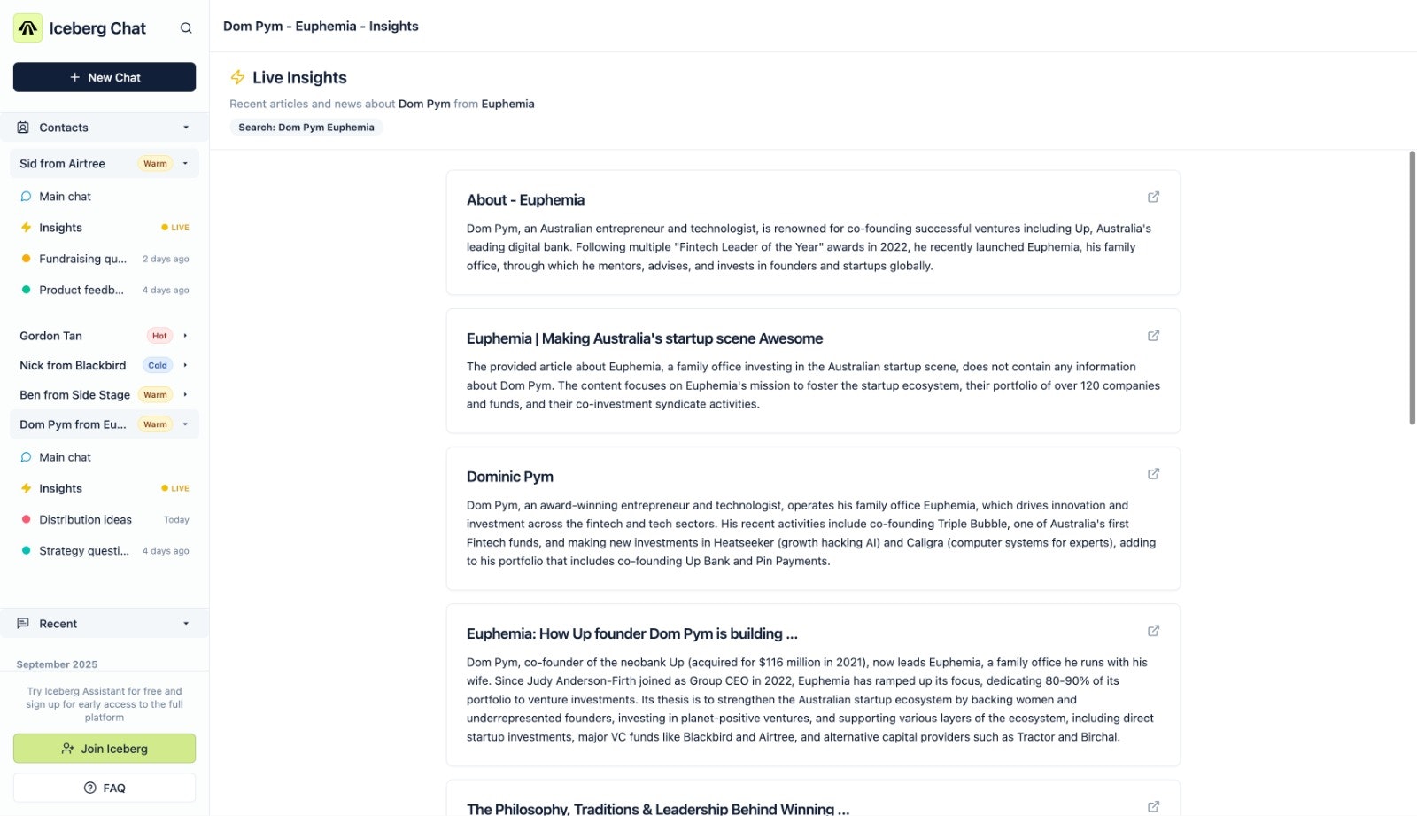 Iceberg AI-Fundraising Assistant - Screenshot 4 preview