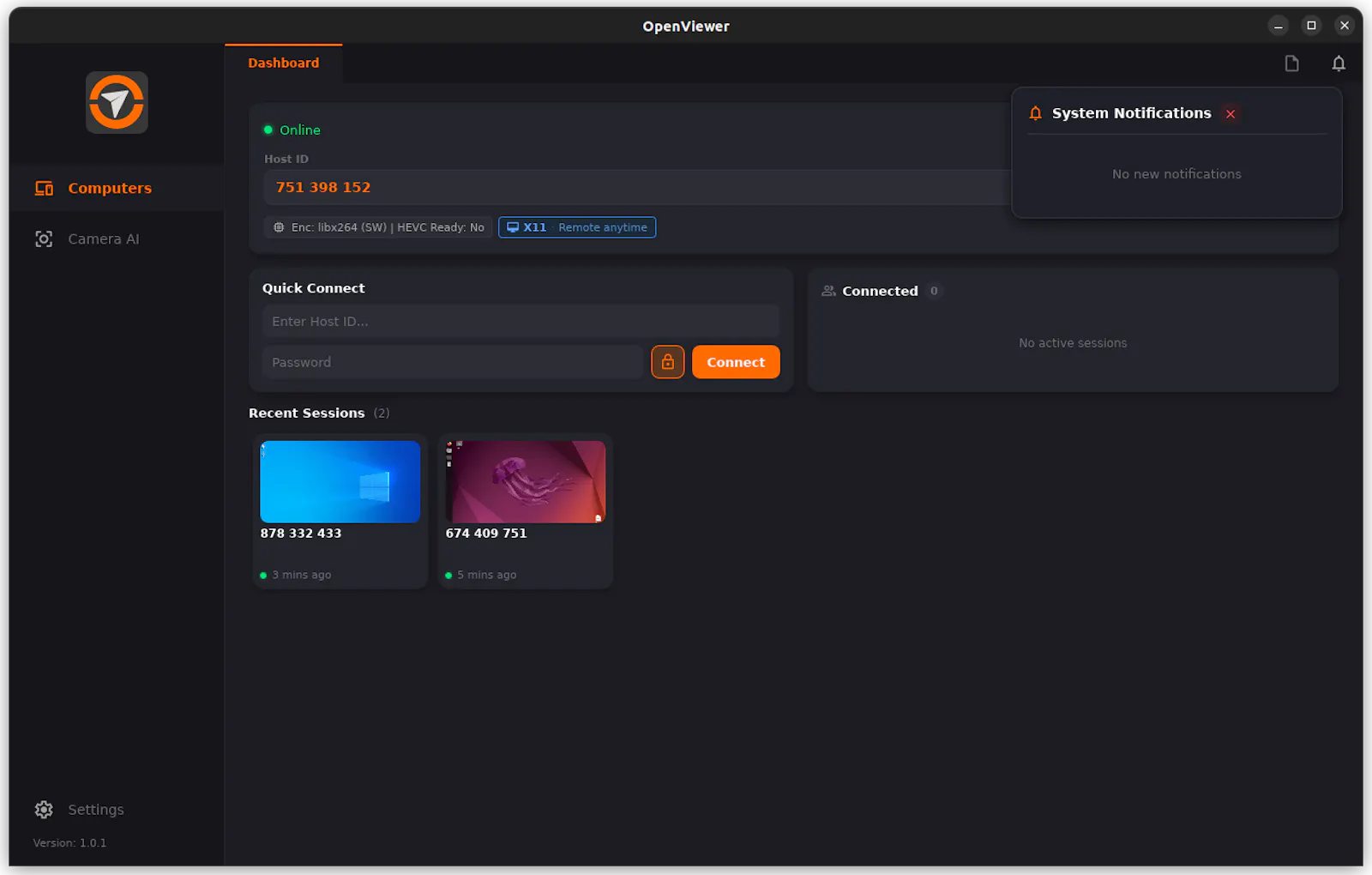 OpenViewer screenshot 1