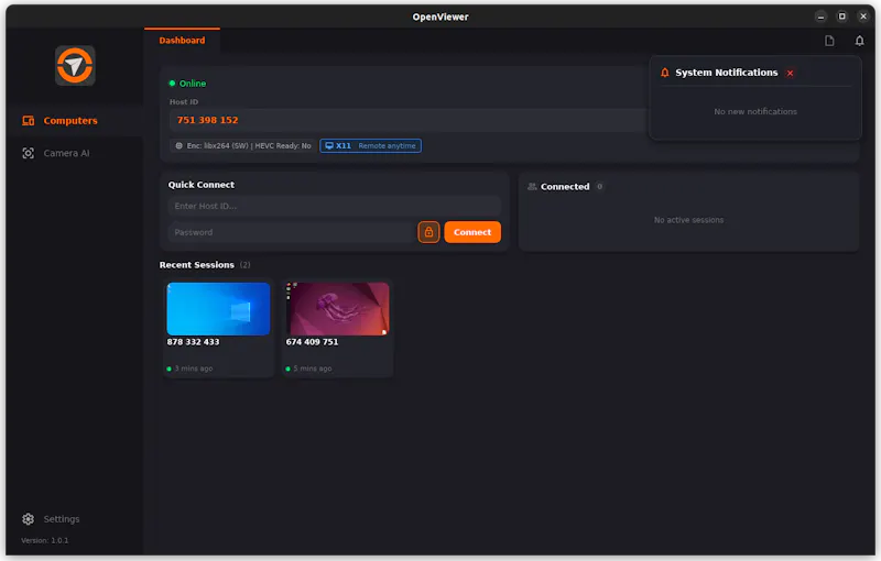 OpenViewer screenshot 1