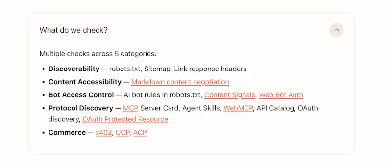 Is Your Site Agent-Ready? by Cloudflare screenshot 7