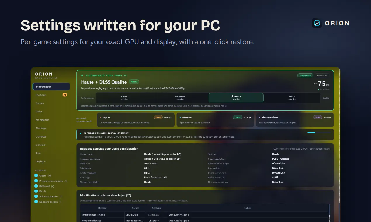 ORION Game Launcher gallery image
