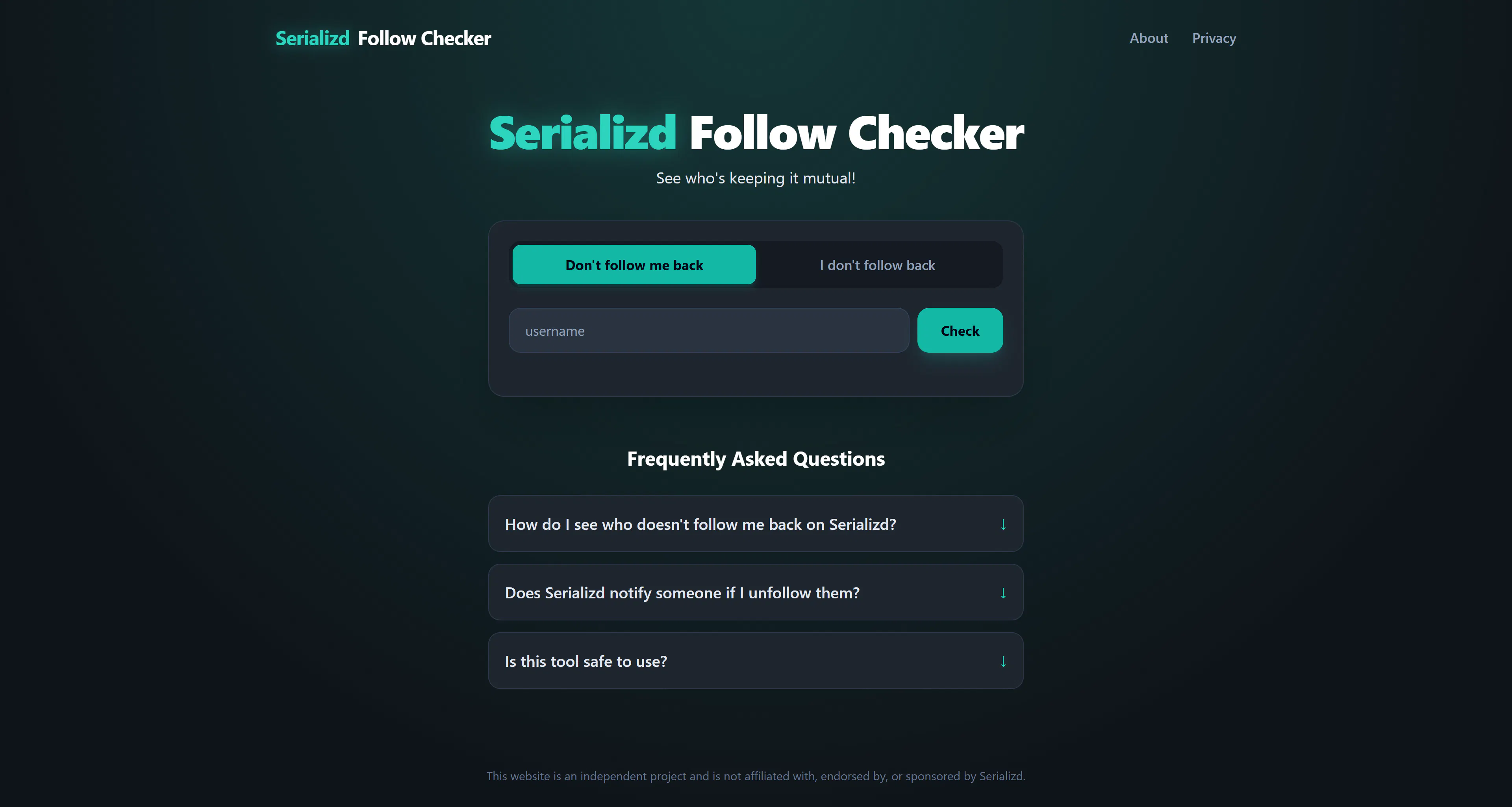 Serializd Follow Checker gallery image