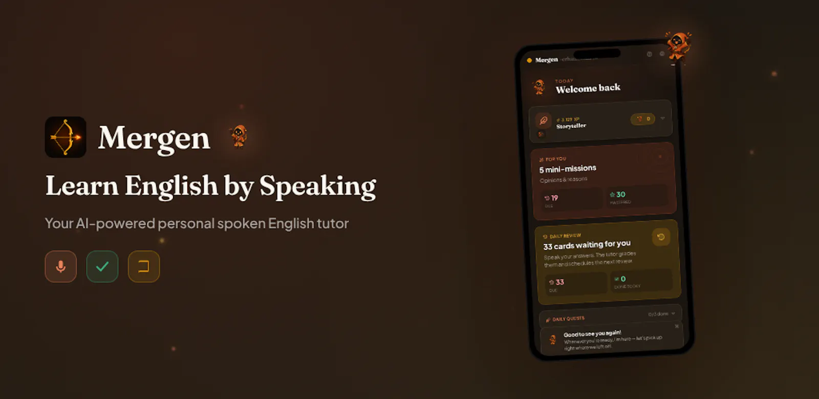 Mergen: AI English Tutor screenshot 2