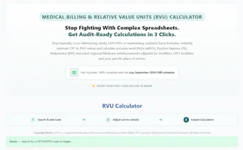 RVU Calculator gallery image