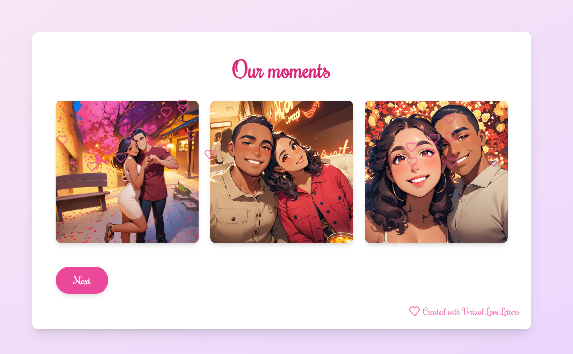 Cartas de amor virtuales - Crear declaraciones románticas en línea media 2