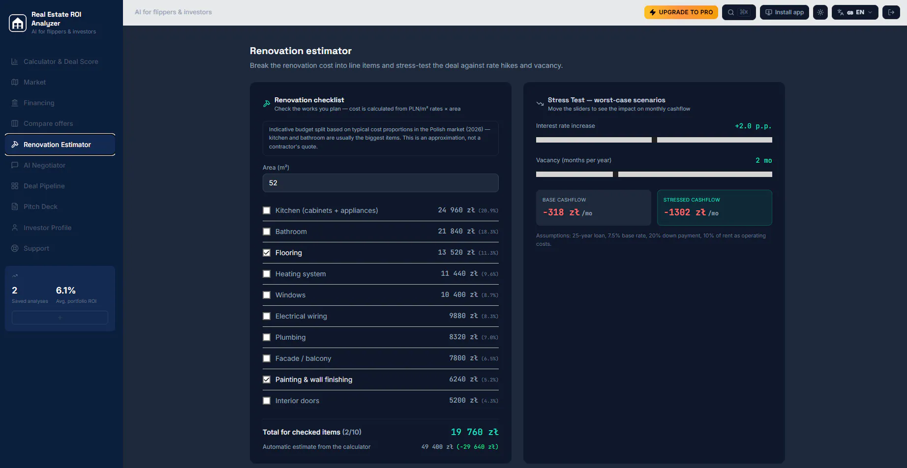 ROI Copilot: Real Estate Calculator gallery image