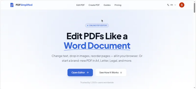 PDFSimplified screenshot 2