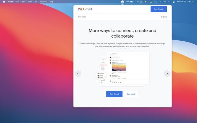 Menu Bar Web Browser gallery image